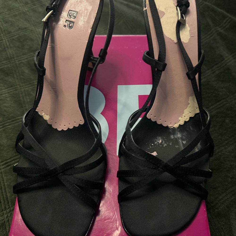 BP Black Strappy Heels used